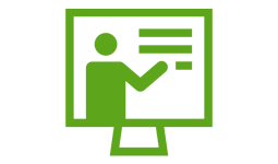 Person with instruction icon