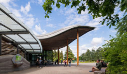 Exterior of the Visitor Centre at VanDusen Botanical Gardens